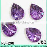 12 * 16 Drop-shaped Purple Acrylic Stone