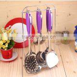 PP Plastic Handle 201 Stainless Steel Cooking Utensil Set thumbnail-3