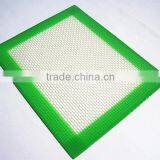 Wholesale FDA Approved Food Grade Non Stick Small 4x5" Glass Fibre Non-stick Platinum Cured Silicone Mat Oil Dab Wax thumbnail-2