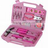 105PCS Pink Tool Set for Women Home Used Tool Kits Like 6'' Slip Joint Pliers 6'' Lever Screwdriver
