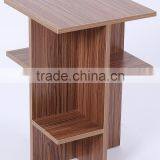 2016 New Model Modern Design Wood Small Movable Side Table With Wheels