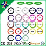 Wholesale Cheap food grade Colored various size silicone rubber o ring with high quality