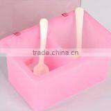 Plastic Square Salt Spice Jar Storage Containers With Spoon thumbnail-5