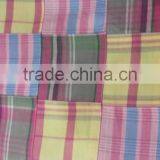 Madras Check Patchwork Handmade Pure Fabrics For Duvet Cover thumbnail-1