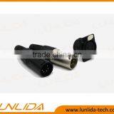 5 Golden Pins Male XLR Connector for Enail-Black thumbnail-3