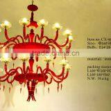 Hot Sell Luxury Modern Red Metal Chandelier/Special Design Creative Metal Chandelier thumbnail-1