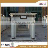 China Culture Marble Fireplace Mantel in Popupar Style thumbnail-1