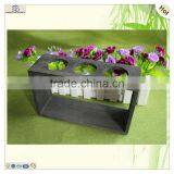 Black Color Three Compartments Wood Test Tube Rack thumbnail-6