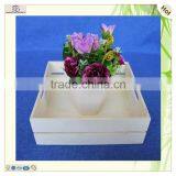 Wholesale Unfinished Craft Decorative Rural Style Wooden Tray thumbnail-6