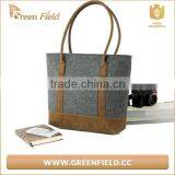 2017 Trending Hot Products Women Felt Shopping Tote Bags Leisure Shoulder Hand Bag thumbnail-1