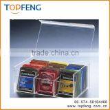 Arcylic Teabag Box With 6 Compact, 6 Compact Tea Bag Box,arcylic Teabag Storage Box,teabag Holder thumbnail-1