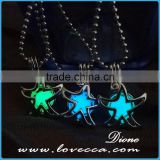 Hot selling luminous jewellery glow star necklace pendant