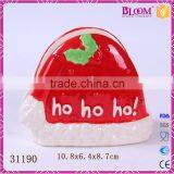Small Christmas Ceramic Hat Desgin Napkin Holder thumbnail-1