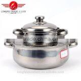 Europe Style New Design 2pcs Pot Stainless Steel Cookware Pot Sets thumbnail-1