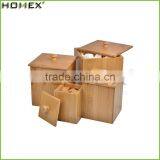 Natural Bamboo Storage Canister With Cover/Homex_Factory thumbnail-1