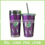 Gift 16oz Plastic Straw Mug and Coffee Mug thumbnail-1