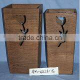 Antique Decorative Wooden Vase thumbnail-6