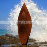 Modern Outdoor Garden Stainless Steel Leaves Corten Sculpture thumbnail-1