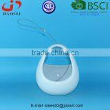 BSCI Audit Factory Hot Sales EASTER Decorations Ceramic Egg Basket Planter, Hanging Plant Pot thumbnail-6