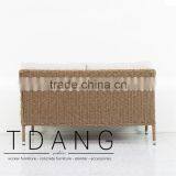 Harrison Right Hand Wicker Bench - Poly Rattan Furniture - Vietnam Outdoor Wicker Set thumbnail-5