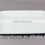 RECTANGULAR ENAMEL IRON TRAY W/EARS thumbnail-1