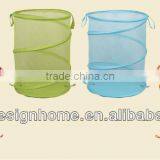 ROUND POLYESTER POP UP COLLAPSIBLE LAUNDRY HAMPER thumbnail-1