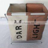 Home and Hotel Usage Double Laundry Sorter /2 Fashionable Light and Dark Basket for Laundry thumbnail-3