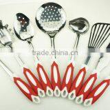 32012 Kitchen Maestro High Quality Stainless Steel With Rubber Coated Grip Utensil Set of 8 thumbnail-2