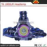 OEM XM-L T6 LED 1800Lm 3 Mode Powerful Head Flashlight Headlamp Headlight thumbnail-1