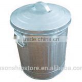 marine use wholesale galvanized steel trash can