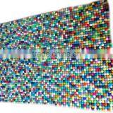 High Quality Nepal Handmade Multicolor Rectangular Felt Ball Rug thumbnail-1
