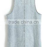 Ladies' Denim Sleeveless Washed High Quality Direct Manufacture Ladies Fashionable Western Style Prom Dresses thumbnail-2