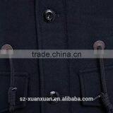 Customized Black Plain Down Jacket Winter Thick Coat for Men thumbnail-3