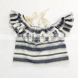 New Fashion Cheap Wholesale Stripe Baby Clothing Romper Two Piece Baby Clthes Kids Clothing Set thumbnail-2