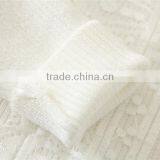 Duoduo Princess Girls 2015 New Model Knitting Snow White Children Sweater Solid White Mandarin Collar Kids Pullover thumbnail-4