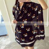 New Arrival 2017 Spring Girl Muffle Special Tartan Printed Design Cotton and Linen Material 190*90cm Women Scarf thumbnail-2