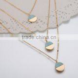 Zm34536a Fashionable Jewelry Simple Three Later Pendant Necklace thumbnail-6