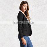 Business Womens Office Notched Lapels 3/4 Sleeves Single-button Blazer Jacket thumbnail-3