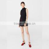 Oriental Design Playsuit Embroidered Western Qipao Business Casual Apparel thumbnail-5
