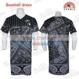 Short Sleeveless Buttons Custom Baseball Jersey for Men thumbnail-3