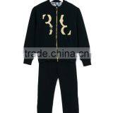 2017 New Style Children Fashion Contrast Pocket Tracksuit Baby Girl Boutique Clothing Sets Wholesale thumbnail-4