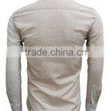 Latest Shirt Designs Fashional Linen&Cotton Special Contrast Slim Fit Shirts for Men thumbnail-3