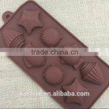 Popular Nice Design Colorful Starfish Shell and Fish Shape Silicone Cake Mould,diy Chocolate Mould,handmade Soap Mold thumbnail-1