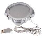 New Arrival Wired Muti-function Tea Coffee Cup Mug Warmer Heater Office Pad With 4 Port Hub USB Gadget For PC For Mac thumbnail-3