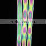 China Fashion Color Changing Rainbow Fabric,stretch Rainbow Reflective Fleece Fabric for Clothing thumbnail-4