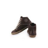 DB011-2 2011 Fashion lady suede leather with fur and glazed cowhide board shoes 16pairs/lot wholesale shoes