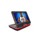 LCD TFT Red 9 Inch Portable DVD Player With USB Port AV Input Game