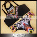 Hot Sale Sexy Vintage Printing Bikini thumbnail-1