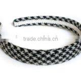 BLK & WHT FABRIC Headband,headgear,headwear