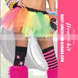 Wholesale Sexy Neon Rainbow Party Tutu Petticoat Skirt For Women